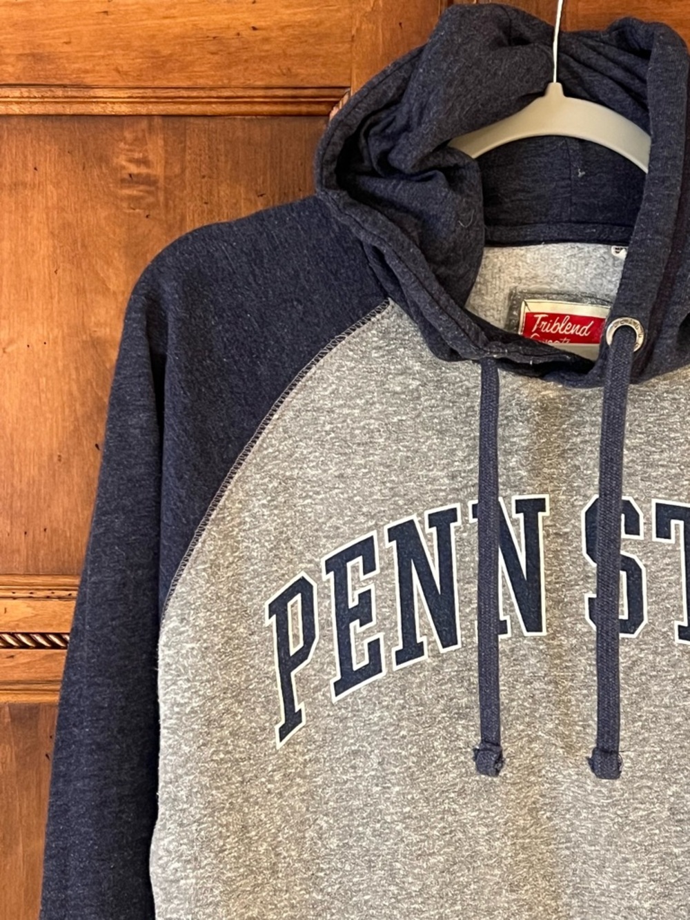 Triblend Sweats League Penn State Hooded Sweatshirt | Size L  | Great Condition - Picture 7 of 11